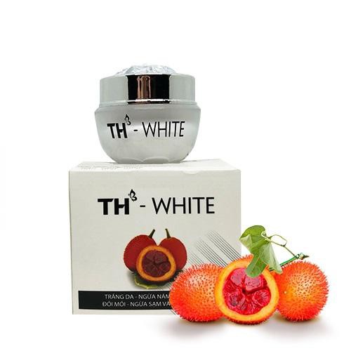 Kem trắng da  nám tàn nhang đồi mồi ngừa sạm chống nắng TH White 12g