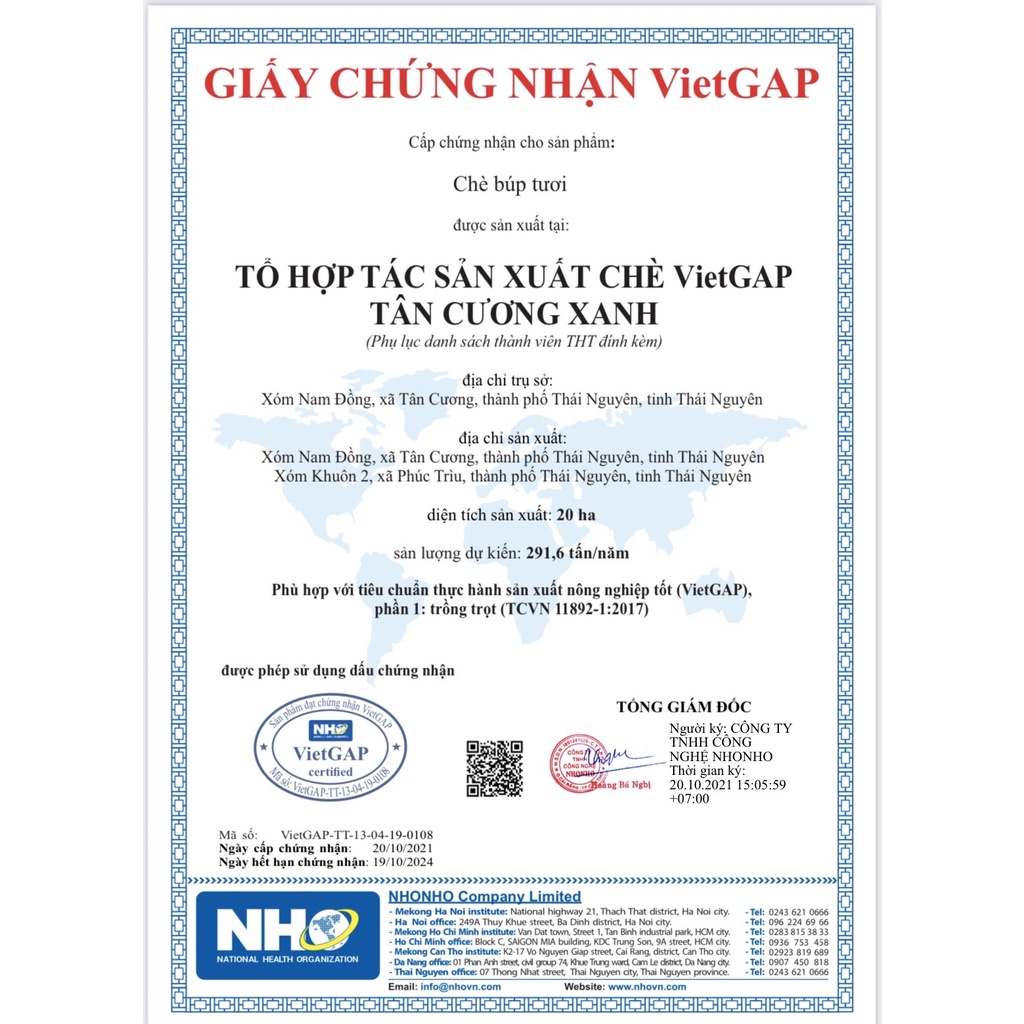 Trà tấm sen/nhài/xanh 1kg - Trà Tân Cương Thái Nguyên