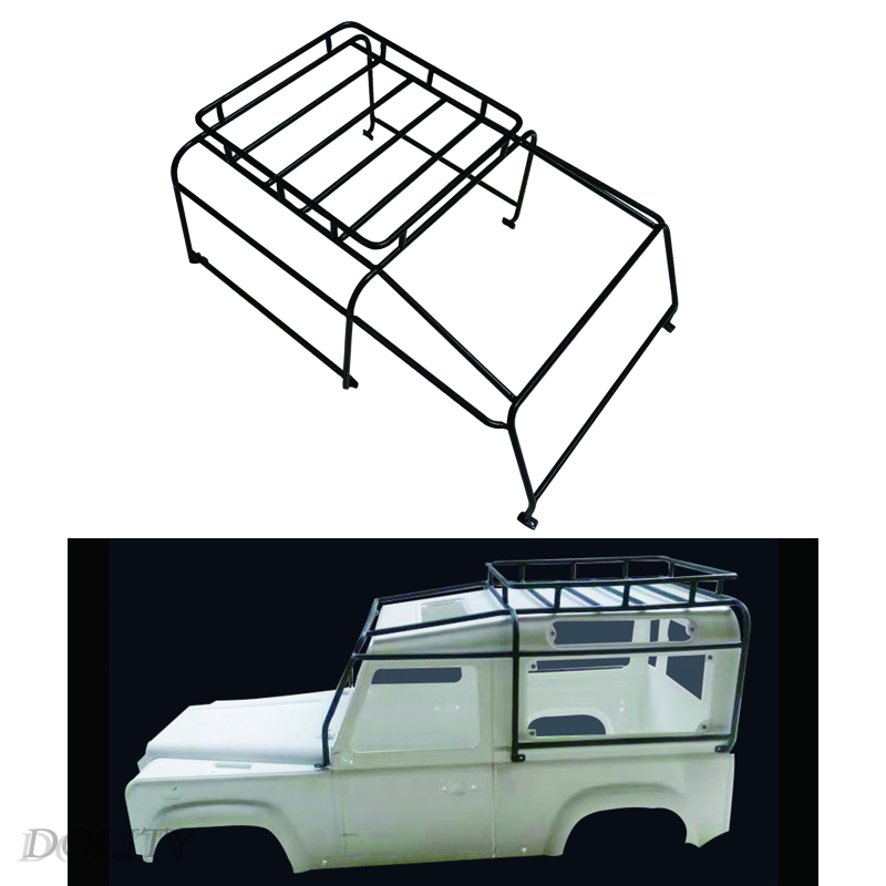 [DOLITY]RC 1/10 Roof Luggage Rack Crawler Short Truck Shell Cover D90