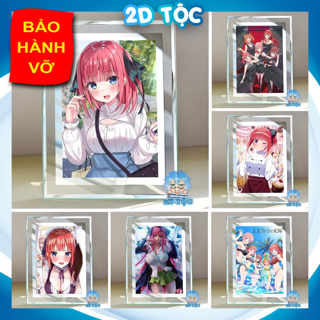Khung ảnh kính Nakano Nino (7) Anime NHÀ CÓ 5 NÀNG DÂU by 2D Tộc Shop