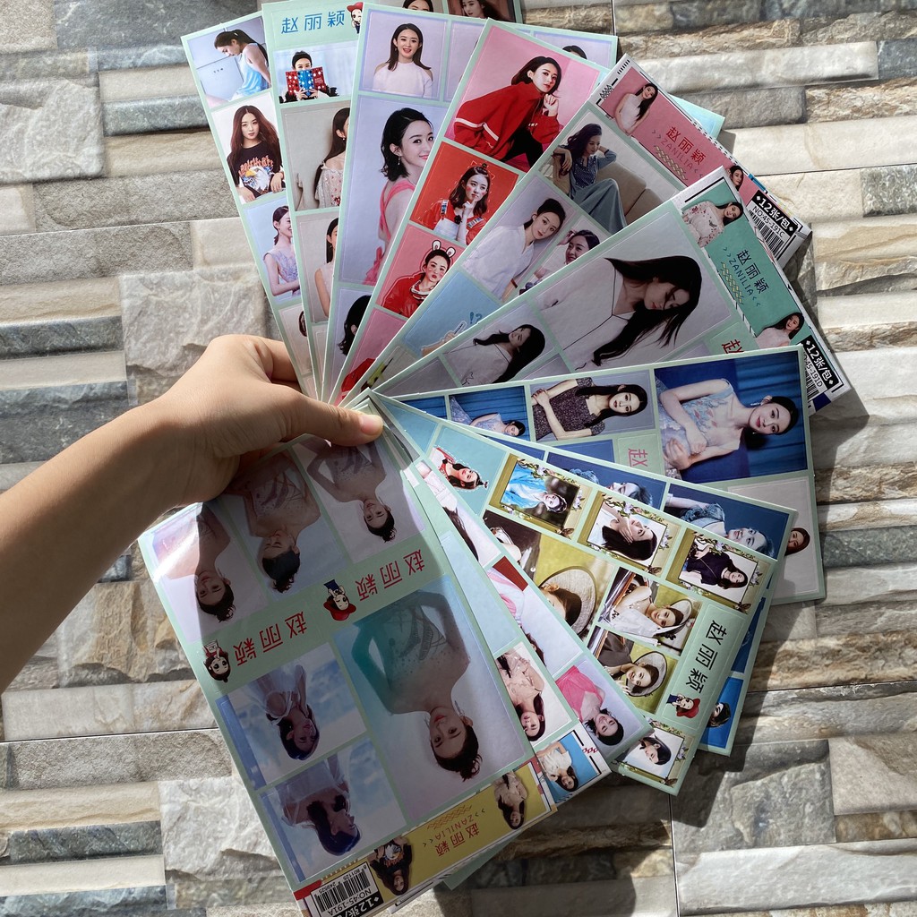 (Lẻ tấm) Ảnh dán sticker Triệu Lệ Dĩnh in hình idol thần tượng