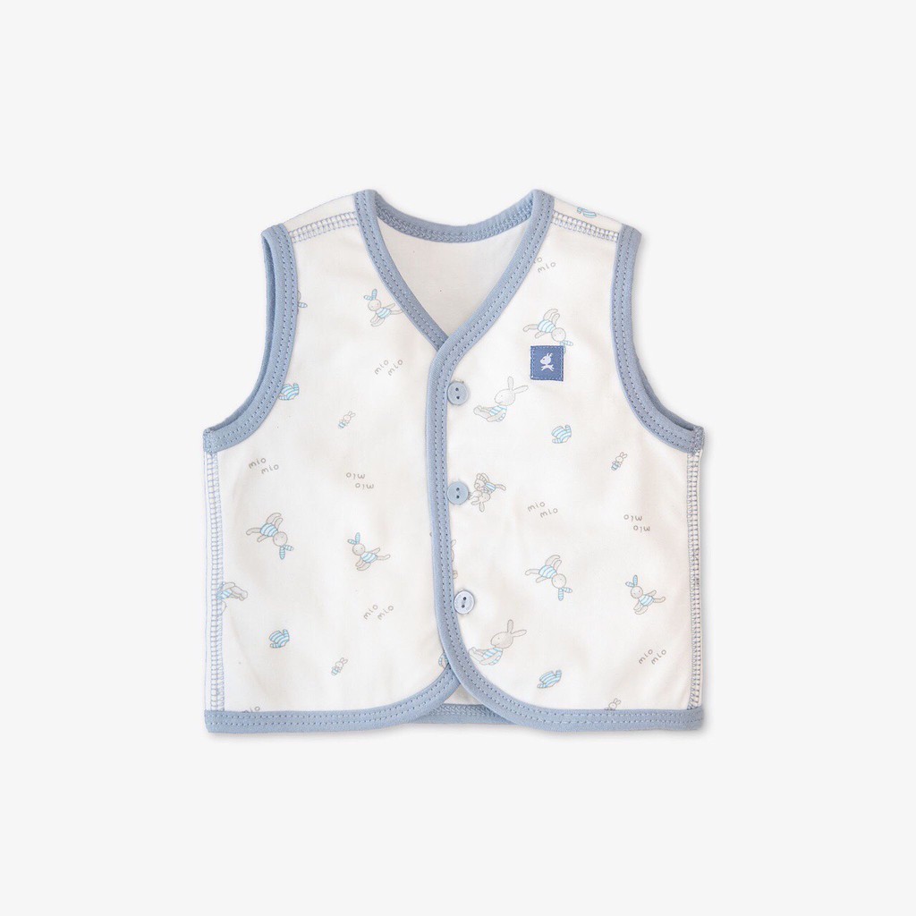 Miomio - Áo gile cotton 2 lớp cho BT+BG 1-6m