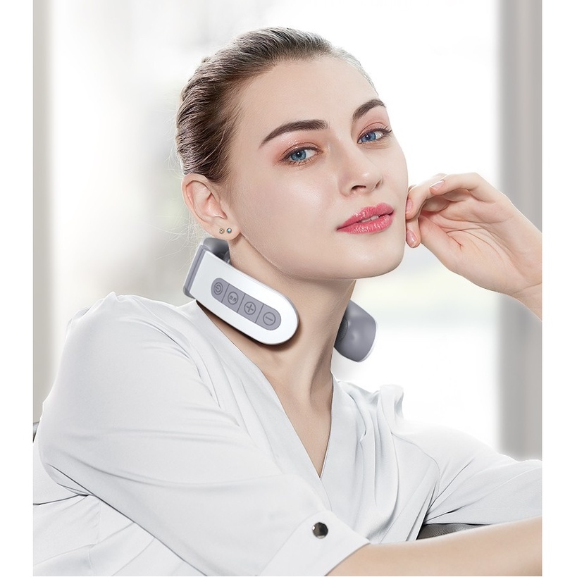 [Giảm 38% ] [HÀNG CAO CẤP] Máy massage cổ azaki n109 PLUS [GIẢM ĐAU MỎI CỔ VAI GÁY] massa