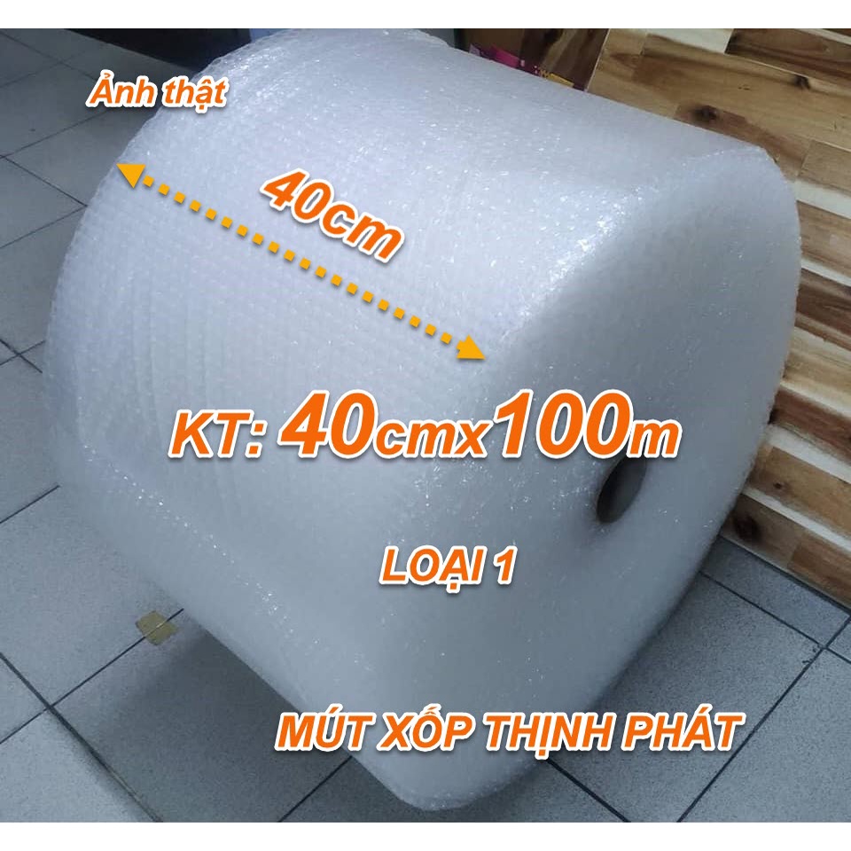 Cuộn Bong Bóng Khí Khổ 40cmx100m Chống Sốc