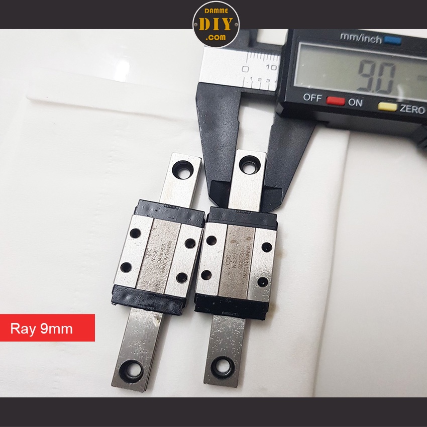 Ray trượt mini bản rộng 9mm 12mm