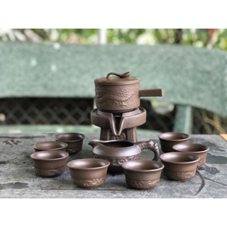 Bộ ấm trà cối xay