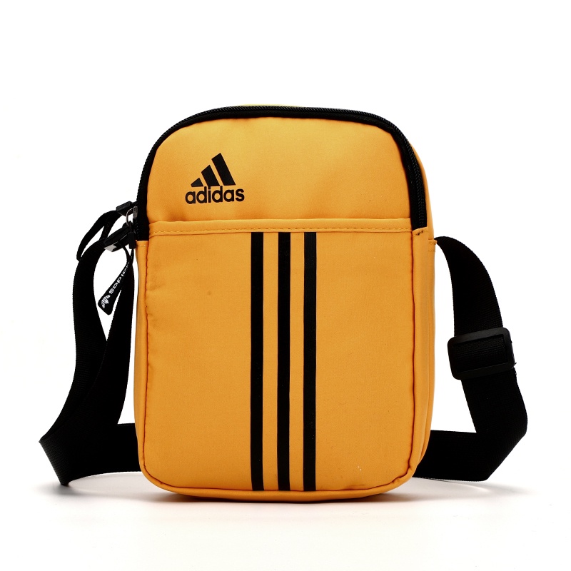 * * Túi Thể Thao Adidas Đeo Chéo Trước Ngực / Đeo Ngang Hông Màu Vàng Đen Phong Cách Adidas Tiện Lợi Cho Nam Và Nữ Khi Chạy Xe Đạp 02