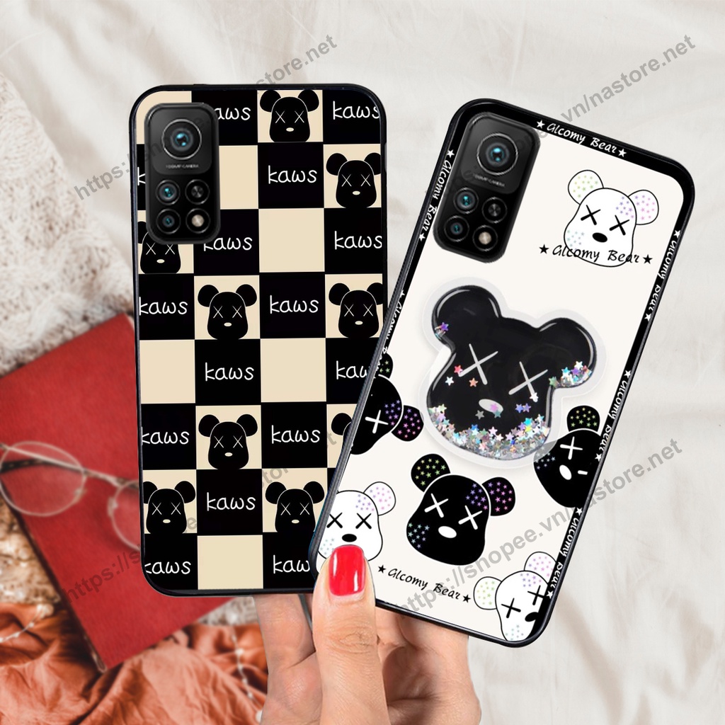 Ốp lưng Xiaomi Mi 10T Pro trái tim họa tiết caro, mikey họa tiết beabrick kaws cute