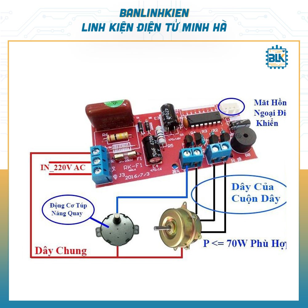 Bộ Điều Khiển Quạt Từ Xa QTX-5K1
