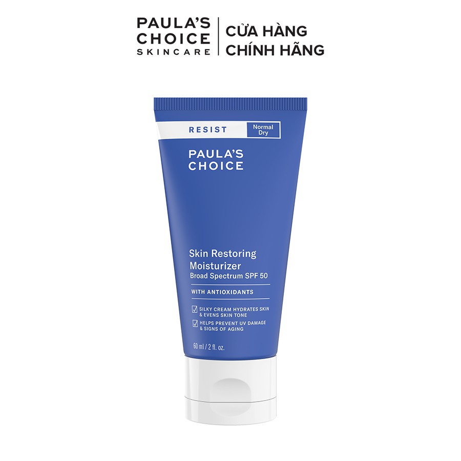 Kem chống nắng chống lão hóa Paula’s Choice Resist Skin Restoring Moisturizer with SPF 50-60ml 7970