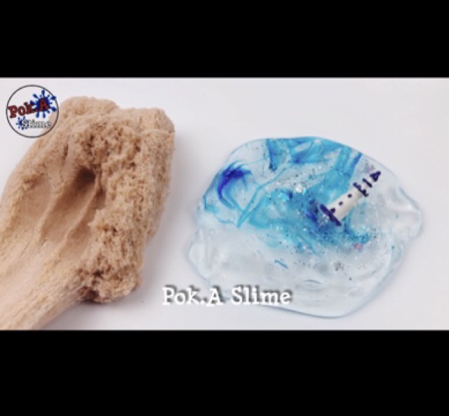 Slime Seashore Duo (Bộ đôi bờ biển) - chất clear slime, cloud slime)