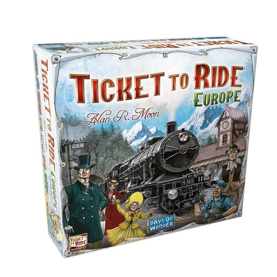 Đồ Chơi Board Game Ticket To Ride Europe Tiếng Anh Bản Đồ Châu Âu Cực Đẹp