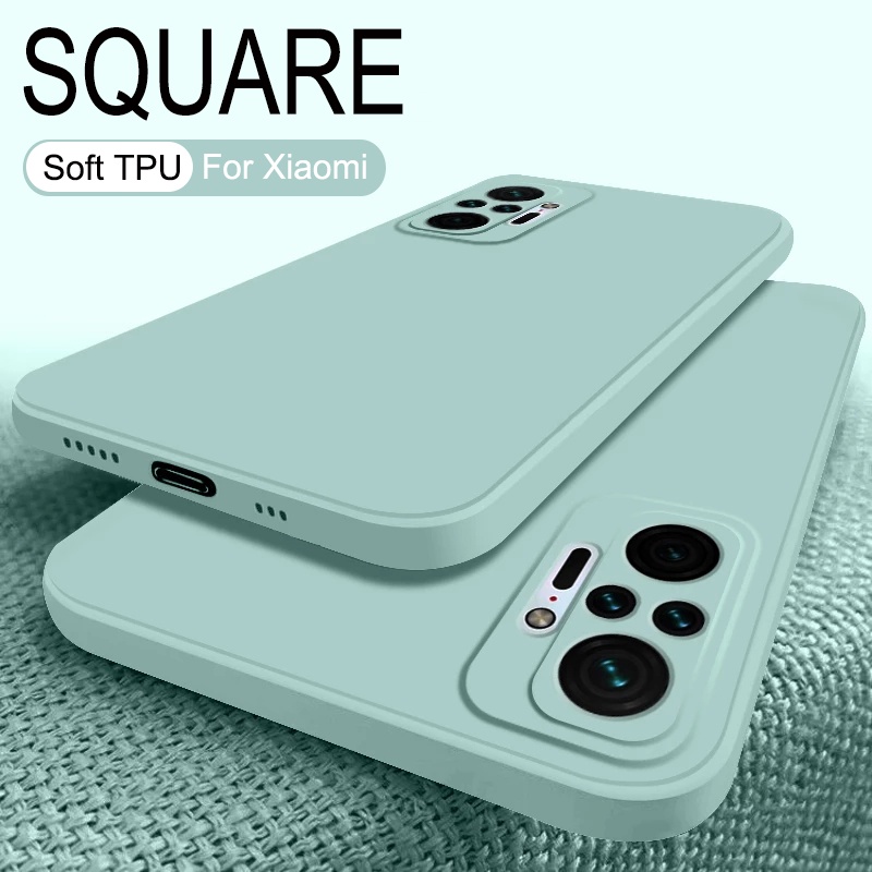 Ốp điện thoại silicon tpu mềm màu kẹo chống sốc cho xiaomi redmi 10 9 9a 9c 9t 8a note 8 pro 8t