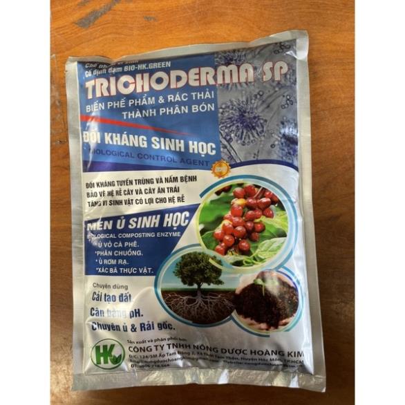 men nấm vi sinh đối kháng trichoderma gói 1kg -  hoàng kim