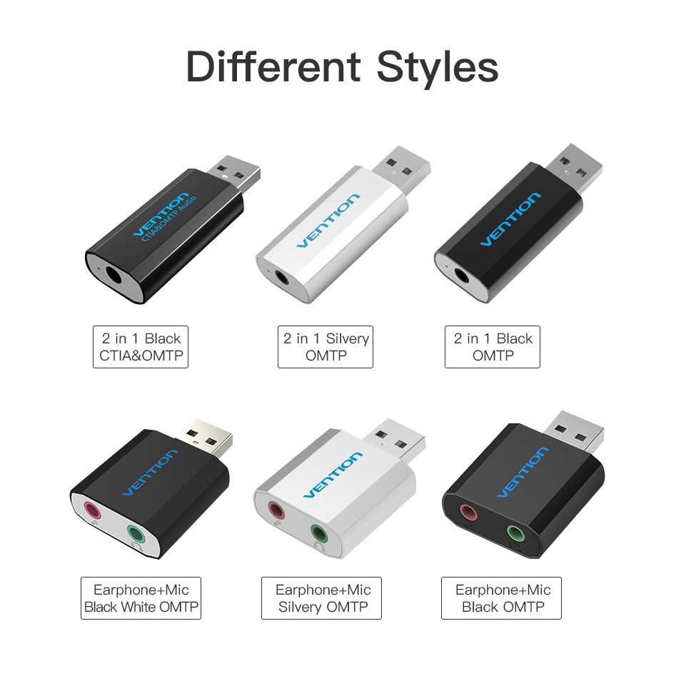 Usb Chuyển Đổi Âm Thanh Từ Usb Sang Aux Jack 3.5mm