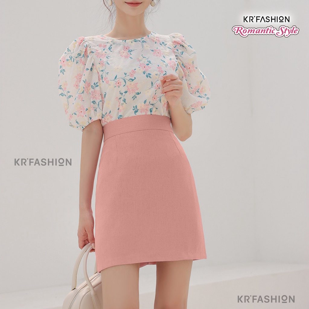 Chân váy chữ A công sở ngắn SK205 KRFashion- váy nữ đen đẹp style Hàn Quốc 2 lớp cao cấp thoải mái