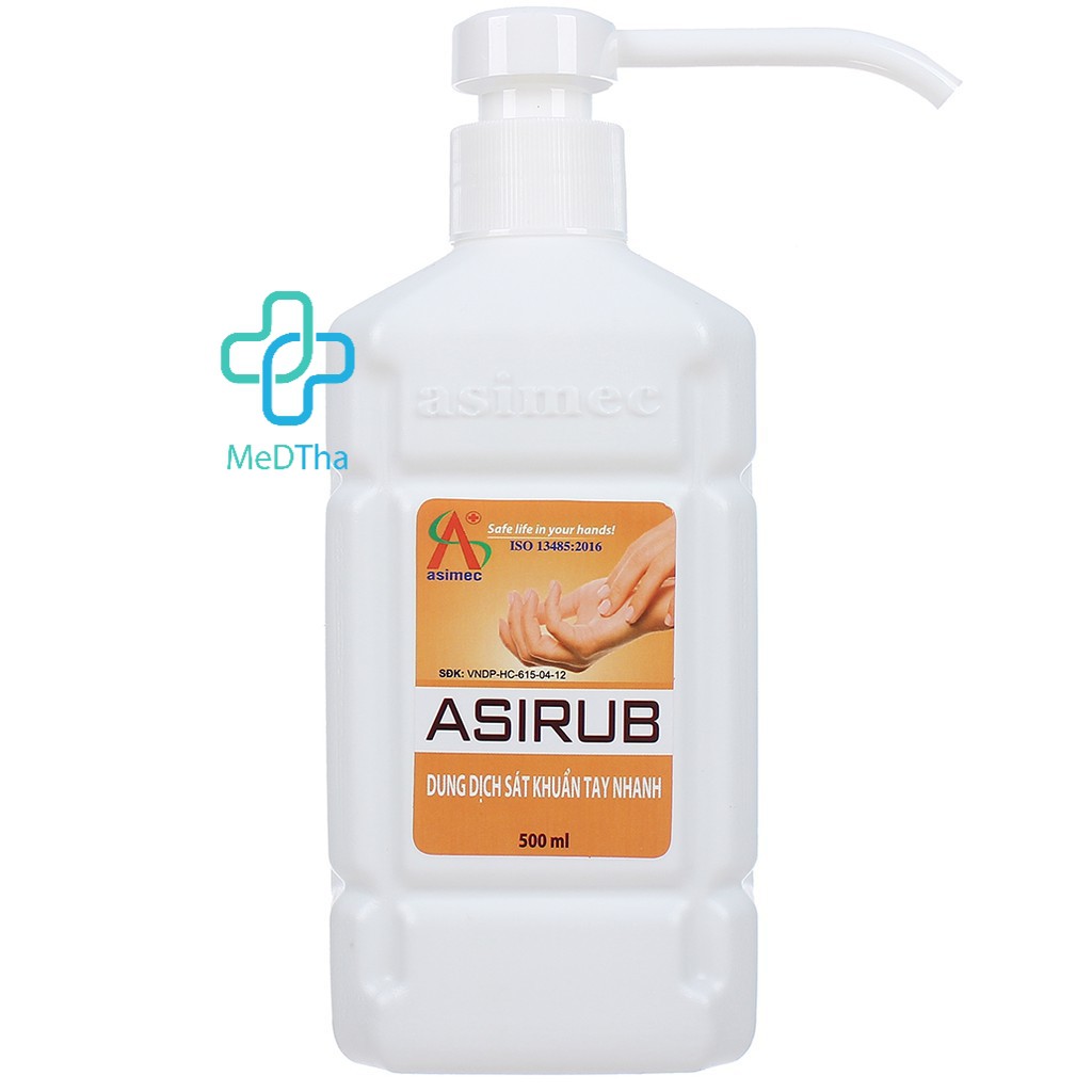 Nước Rửa Tay Khô Sát Khuẩn ASIRUB Chai 500ml [Chính hãng]