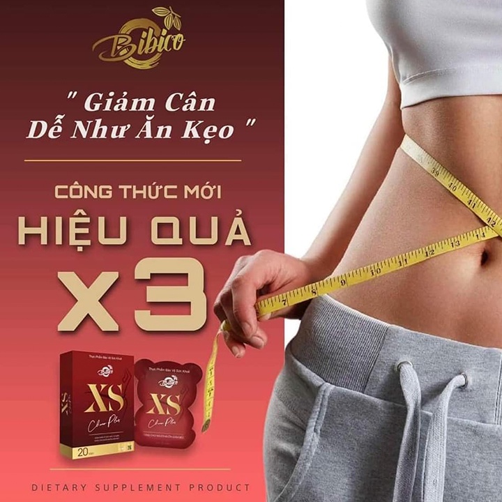 Kẹo Socola Giảm Cân Xs Choco Plus, Chocolate Bibico Con Gấu Giảm Mỡ Hiệu Quả Cấp Tốc Chính Hãng Hộp 20 Viên