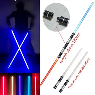 Bộ 2 kiếm đồ chơi có đèn LED nhấp nháy hóa trang phim Star Wars vui nhộn cho bé trai