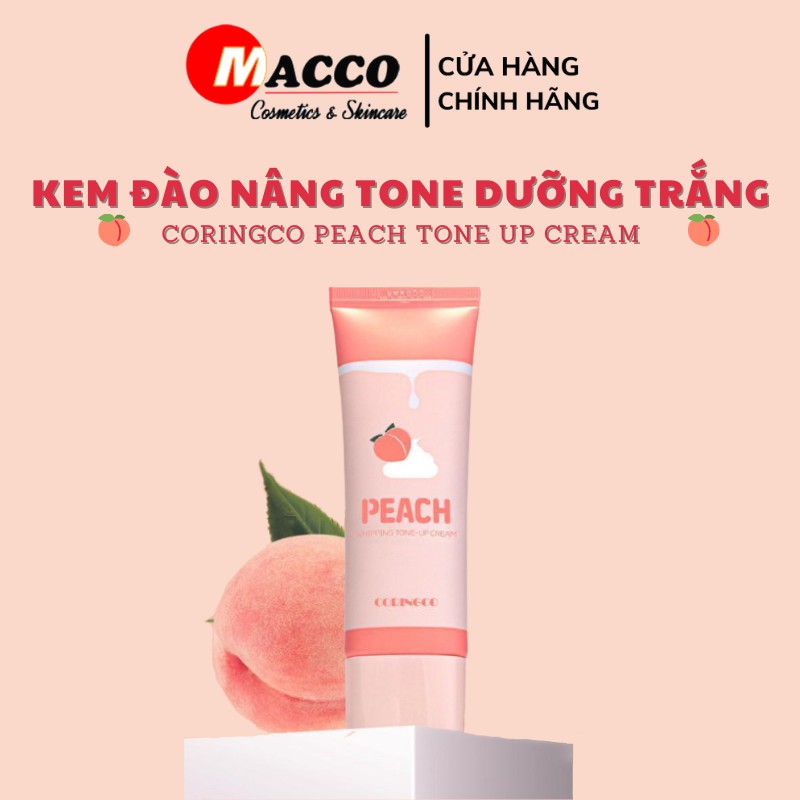 Kem Đào Coringco Peach Whipping Tone Up Cream Dưỡng Trắng Nâng Tone Da 50ml