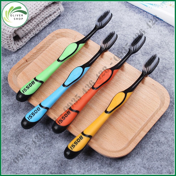 ⚡RẺ VÔ ĐỊCH⚡ Bàn Chải Đánh Răng Bossi 921 Hàn Quốc - Bàn Chải Than Tre Hoạt Tính - Siêu Mềm Mịn