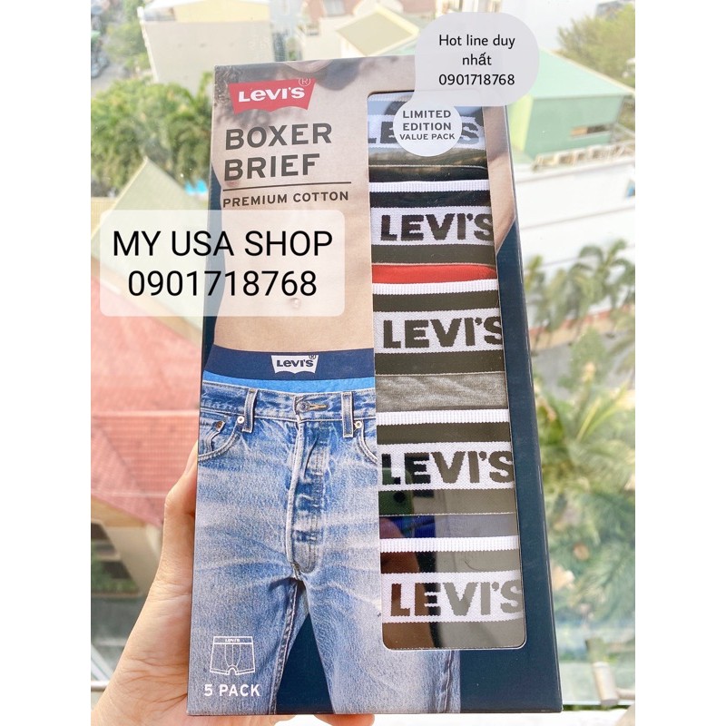 Quần lót nam ❤️ Set quần lót Levi’s Boxer Brief từ Mỹ