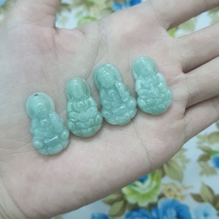 Phật Quan Âm cẩm thach tự nhiên kèm dây đeo
