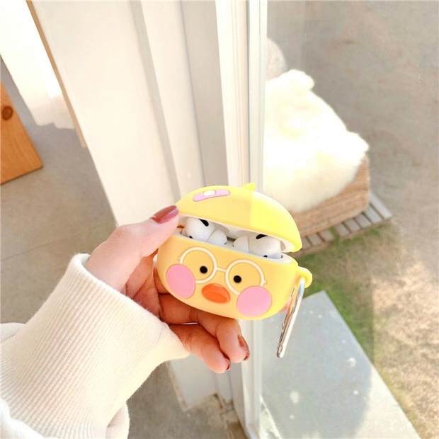 Vỏ Bảo Vệ Hộp Sạc Tai Nghe TPU Hình Vịt Acid Mới 2021 Cho compatible AirPods3 compatible AirPods3 compatible AirPods3gen compatible AirPods Pro compatible AirPods2 Gen