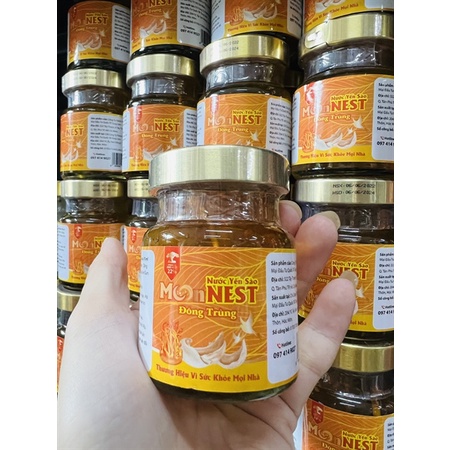 Yến Monnest Đông Trùng - Yến Sào 22% Chưng Đường Phèn Và Đông Trùng Bổ Dưỡng