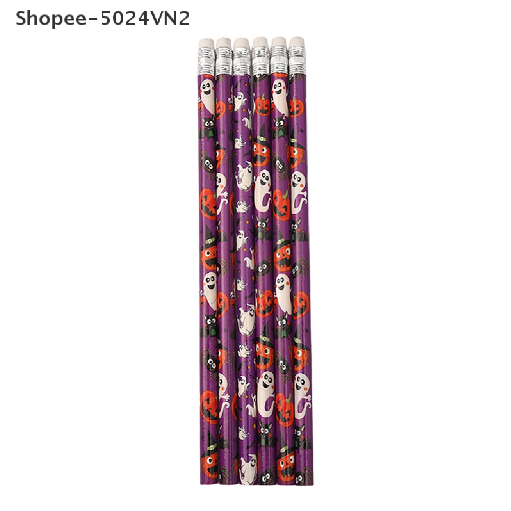 Set 10 Bút Chì Họa Tiết Halloween Thân Thiện Với Môi Trường