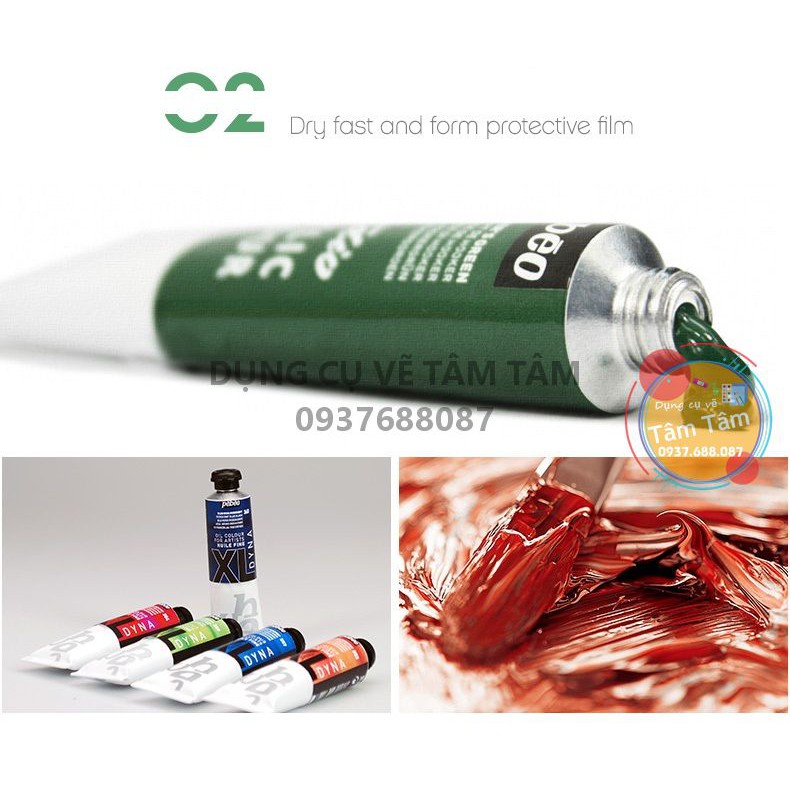 [ TÂM TÂM ]-Màu dầu Pebeo bộ 24 màu (24x12ml), Oil Pebeo-