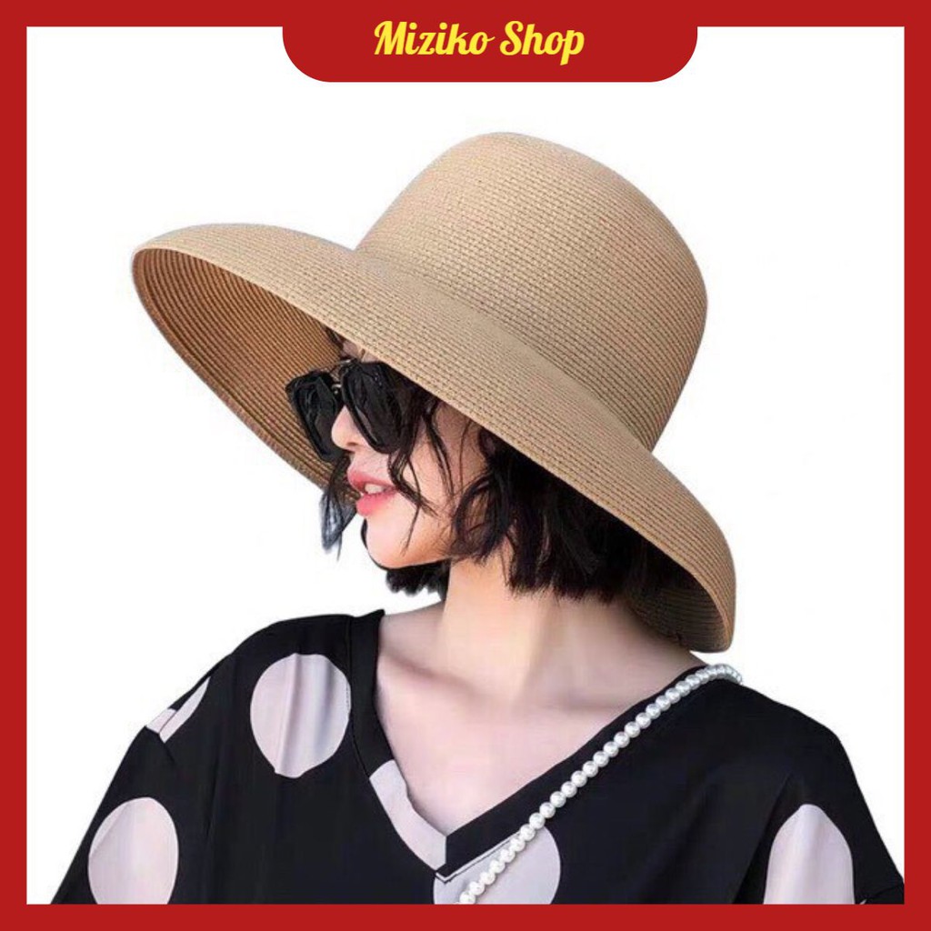 Mũ cói lồng đèn đi biển - Miziko shop