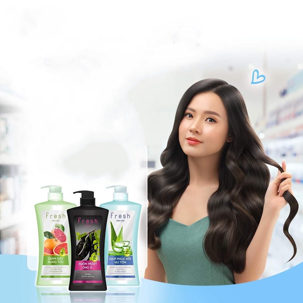 DẦU GỘI BƯỞI FRESH GIẢM GÃY RỤNG TÓC 650G