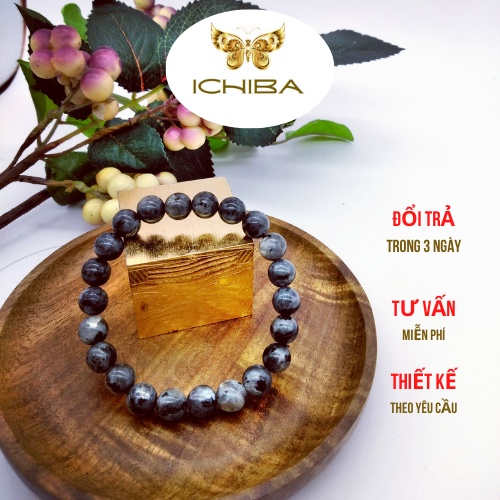 Vòng tay chuỗi hạt màu xám ánh xà cừ đẹp