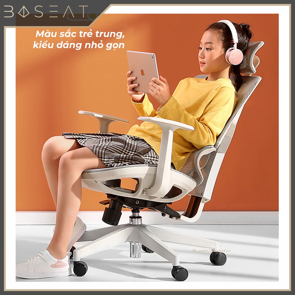 Sihoo Vito M90, M91C - Ghế lưới công thái học Ergonomics làm việc, phù hợp cả học sinh, dáng người nhỏ