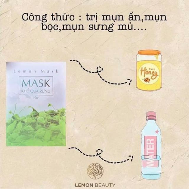 mask khổ qua rừng(tặng cọ,que,băng đô,dây cột,mask)