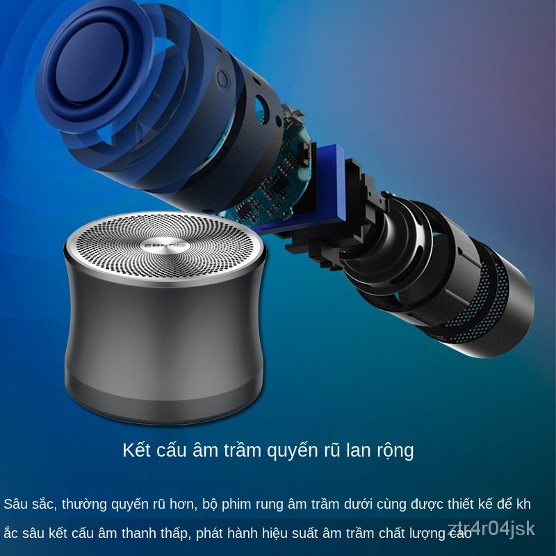 Đức Mini Cannon Điện Thoại Di Động Loa Bluetooth Loa Siêu Trầm Nặng Âm Thanh Lớn Ngoài Trời Xe Di Động Loa Vi Tính