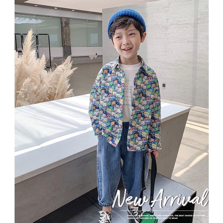 Áo Khoác Chống Nắng Họa Tiết Hoạt Hình Thời Trang Mùa Hè Cho Bé Trai
