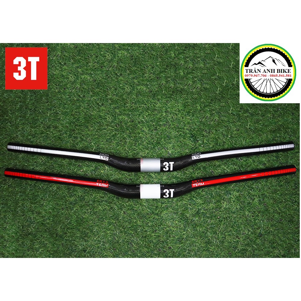 Ghi đông carbon xe đạp địa hình 3T 31.8mm x 720mm