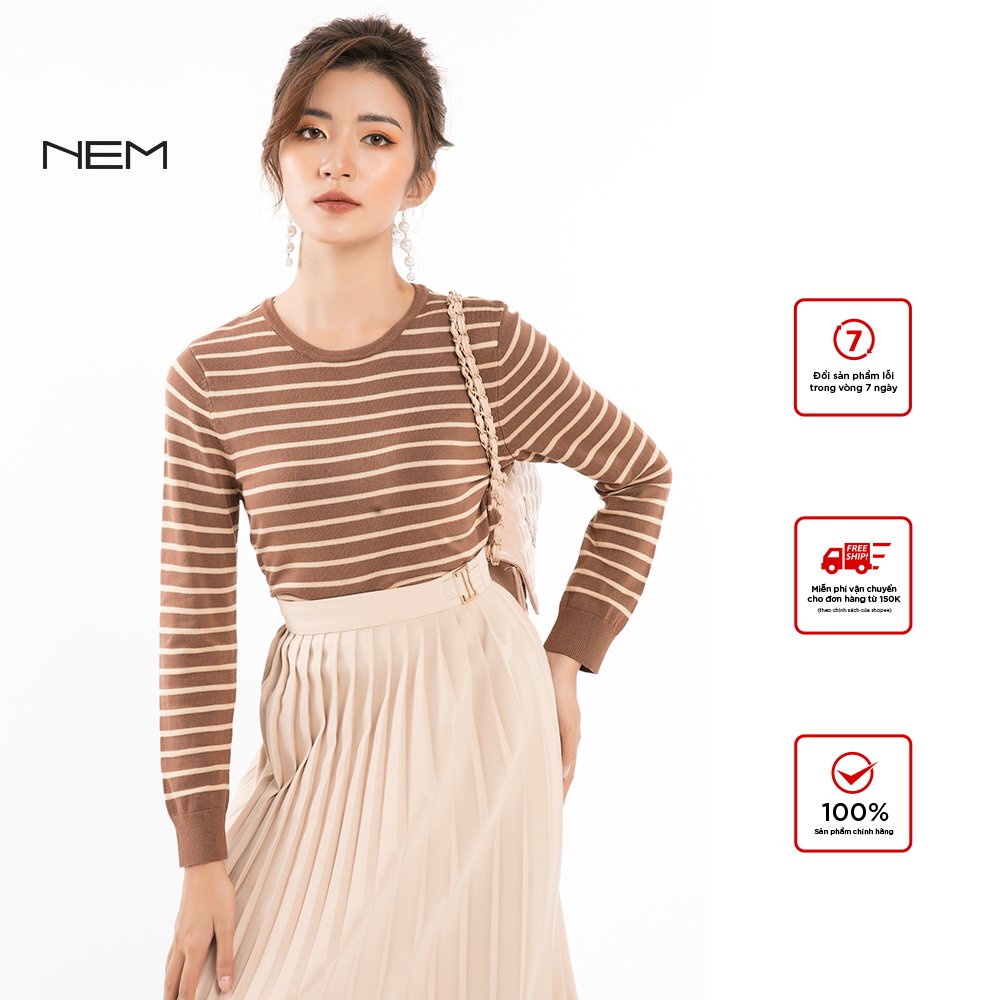 Áo len nữ thiết kế NEM Fashion AL62226 màu tím