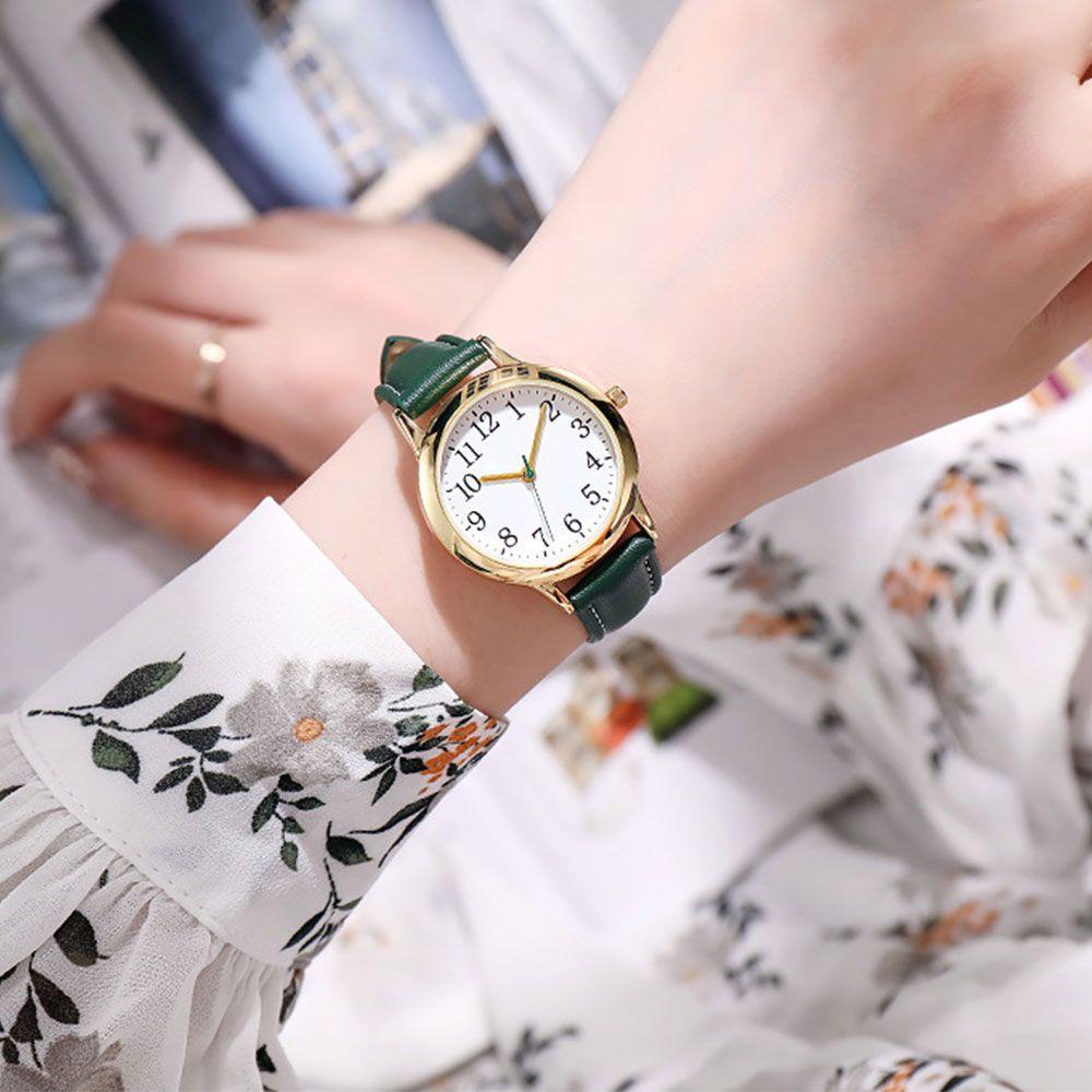 MAG Đồng Hồ Dây Da Cao Cấp Phong Cách Vintage Cho Nữ