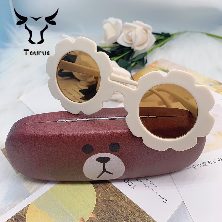 【2021 Mới Hot】 Hoa Opaque Baby Shape Kính râm cá tính Thời trang Baby Bảo vệ Kính biển UV