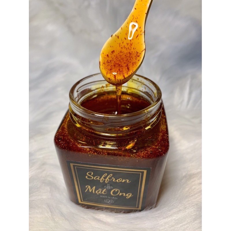 Saffron ngâm mật ong - hũ 2gram- saffron tây á ahraman super negin - nhập khẩu độc quyền từ Iran