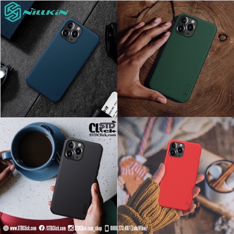 Ốp NILLKIN SUPER FROSTED SHEILD  viền dẻo ip14 /ip14 pro/ip14 pro max