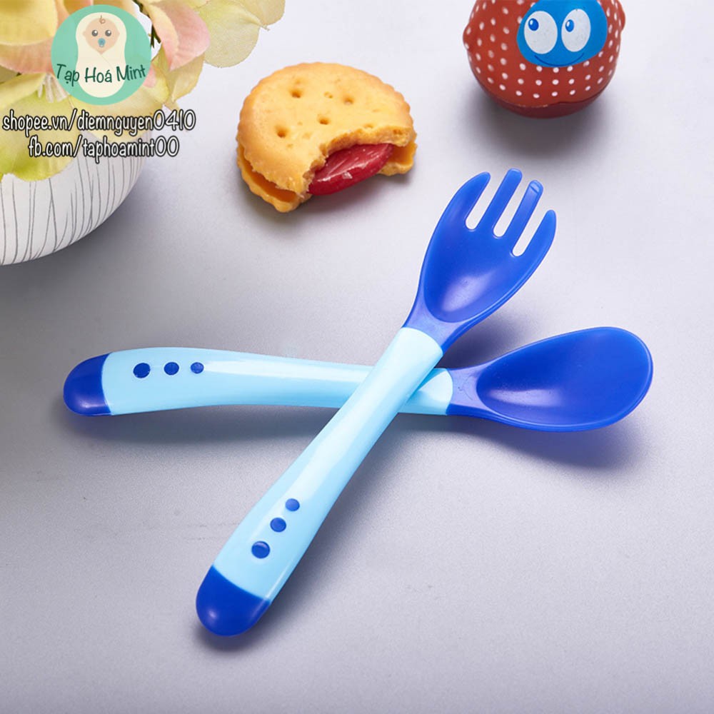 Muỗng Ăn Dặm Báo Nóng Silicone