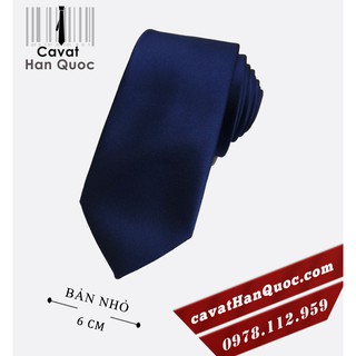 Cà vạt nam màu xanh than cao cấp
