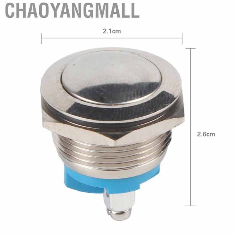 Công tắc nút nhấn chống nước chất liệu kim loại bền bỉ 19mm 12v chơi xe hơi