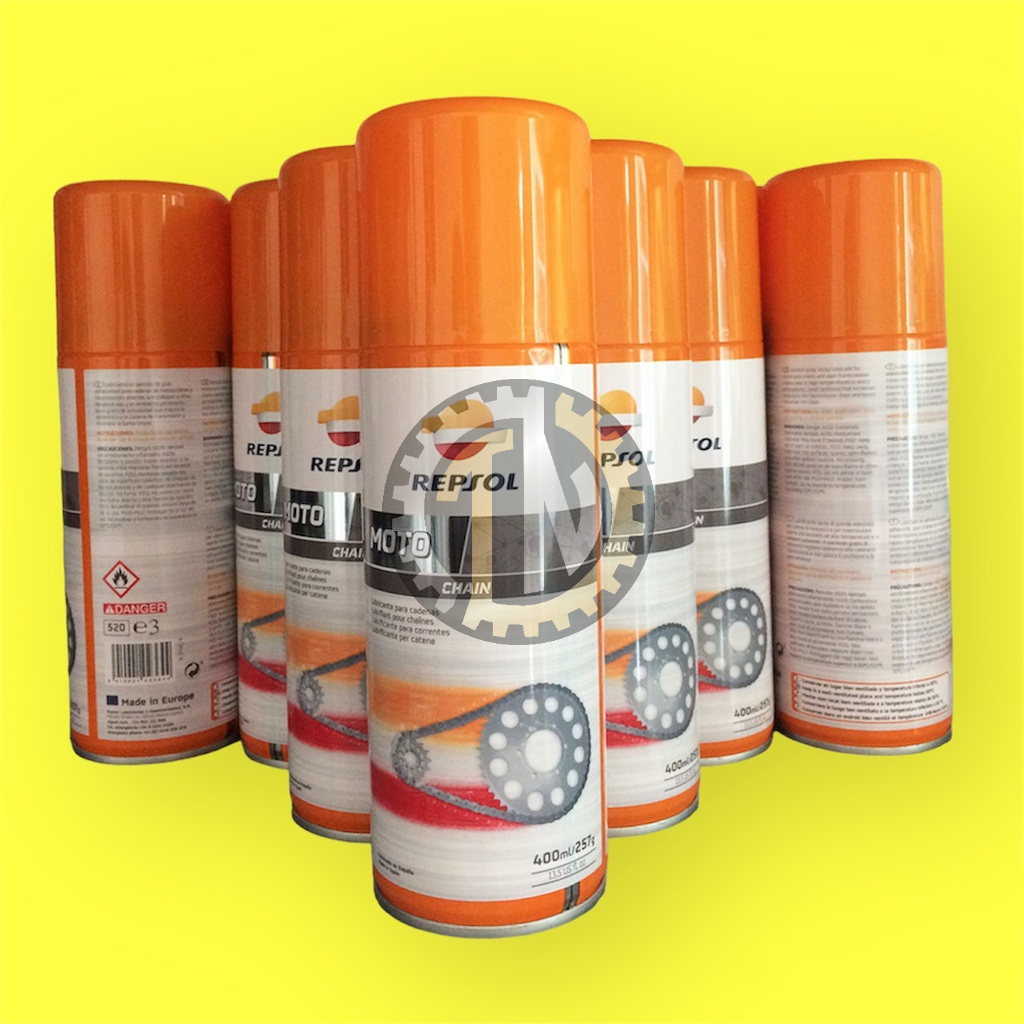 Xịt dưỡng sên Repsol Moto Chain 1 thùng (12chai) chính hãng