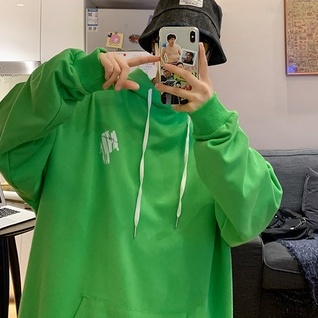 Áo khoác hoodie dáng rộng in hình graffiti thời trang Nhật nam tính