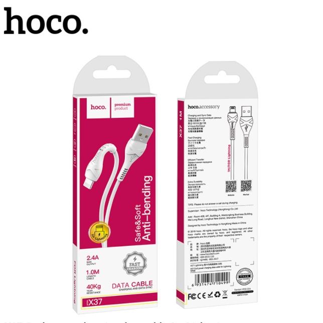 ✔️CHÍNH HÃNG✔️Cáp sạc nhanh HoCo x37 iphone micro usb type c 3a cho iphone ipad samsung oppo xiaomi andoird Bảo hành12T